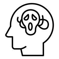 Psychotic Disorders vector icon. Can be used for Psychology iconset.