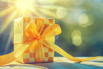 golden gift box for memorial day