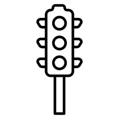 Traffic Light vector icon. Can be used for Railway iconset.