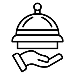 Food Service vector icon. Can be used for Railway iconset.