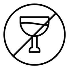 No Water vector icon. Can be used for Homeless iconset.