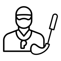 Golf Coach vector icon. Can be used for Golf iconset.