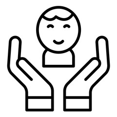 Child Care vector icon. Can be used for Child Adoption iconset.