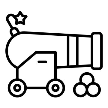 recommend clip art: Cannon vector icon. Can be used for Shooting iconset.