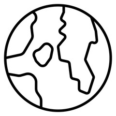 World vector icon. Can be used for Crisis Mangement iconset.