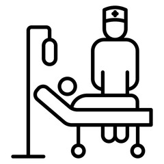 Patients Care vector icon. Can be used for Nursing iconset.