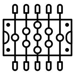 Foosball vector icon. Can be used for Coworking Space iconset.