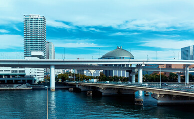 Odaiba, Tokyo, Japan, cityscape around Tokyo Bay