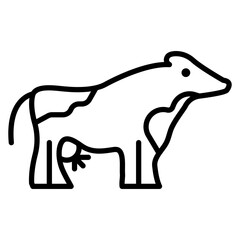Cow vector icon. Can be used for Agriculture iconset.
