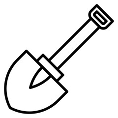 Shovel vector icon. Can be used for Agriculture iconset.
