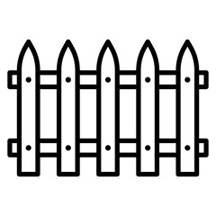 Fence vector icon. Can be used for Agriculture iconset.