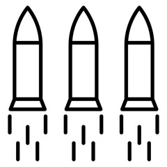 Bullet vector icon. Can be used for Crime Investigation iconset.