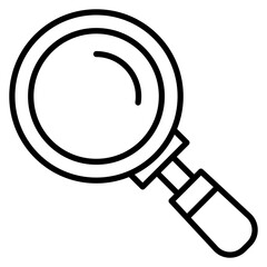 Magnifying Glass vector icon. Can be used for Crime Investigation iconset.