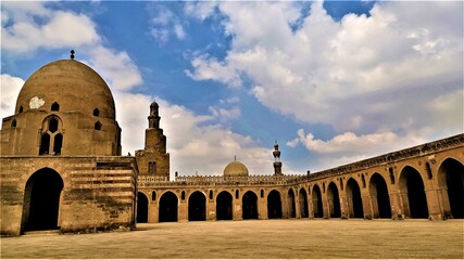 Fototapeta premium Ahmed Ibn Tolon Mosque in Cairo in Egypt