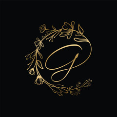 Letter G decorations logo design,editable eps 10.