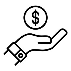 Saved Payments vector icon. Can be used for Digital Retail iconset.