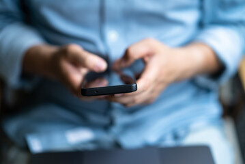 businessman working in modern room