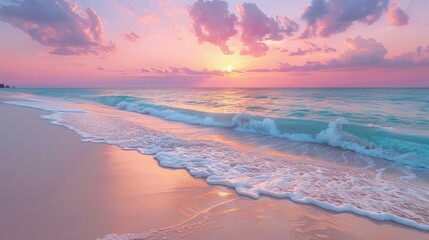 Serene Beach Sunset