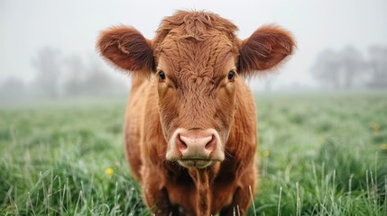 Serene Cow in a Field