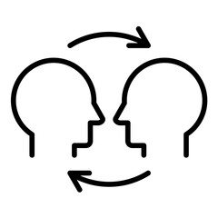 Empathy vector icon. Can be used for Core Values iconset.