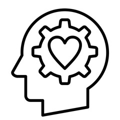 Emotional Intelligence vector icon. Can be used for Personal Growth iconset.