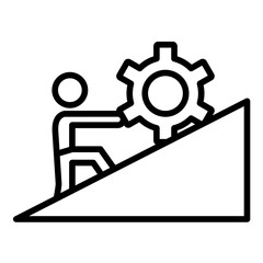 Perseverance vector icon. Can be used for Personal Growth iconset.