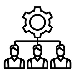 Project Team vector icon. Can be used for Project Assesment iconset.