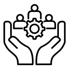 Workplace Culture vector icon. Can be used for Charity iconset.