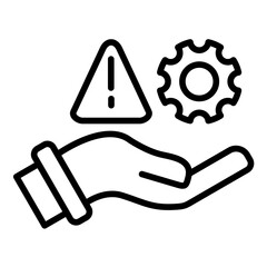 Risk Management vector icon. Can be used for Action Plan iconset.