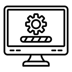 Install Setup vector icon. Can be used for Business and HR iconset.