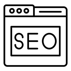Web Seo vector icon. Can be used for Business and HR iconset.