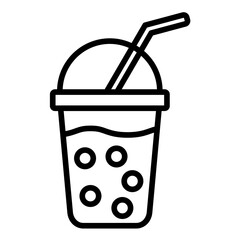 Boba vector icon. Can be used for World Cuisine iconset.