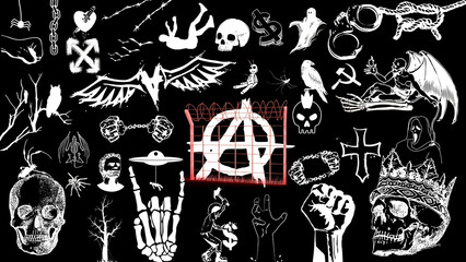 set of halloween icons