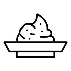 Wasabi vector icon. Can be used for World Cuisine iconset.