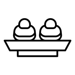 Brioche vector icon. Can be used for World Cuisine iconset.