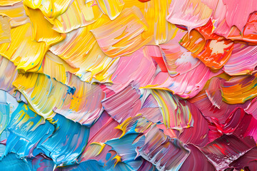 Vibrant oil paint texture abstract