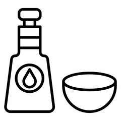 Coconut Oil vector icon. Can be used for Spa iconset.