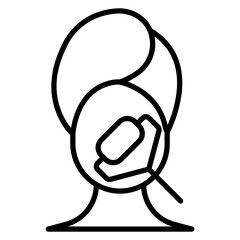 Face Roller vector icon. Can be used for Spa iconset.