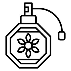 Perfume vector icon. Can be used for Spa iconset.