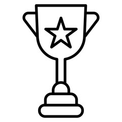 Trophy vector icon. Can be used for Business and Finance iconset.