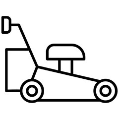 Lawn Mower vector icon. Can be used for Home Improvements iconset.
