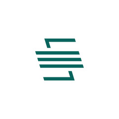 Letter ES or SE monogram logo