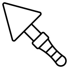 Trowel vector icon. Can be used for Home Improvements iconset.