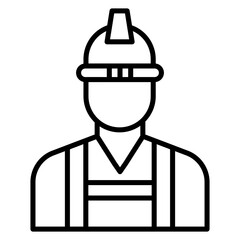 Builder Male vector icon. Can be used for Home Improvements iconset.