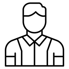 Student Male vector icon. Can be used for Literature iconset.