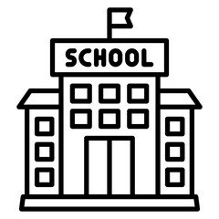 School vector icon. Can be used for Literature iconset.