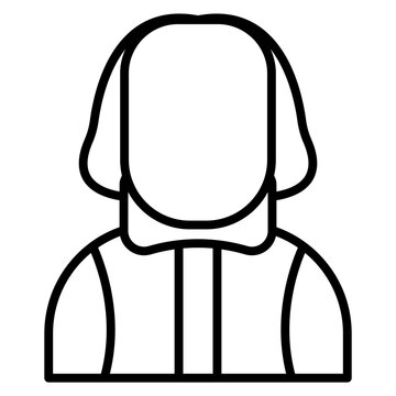 recommend clip art: Shakespeare vector icon. Can be used for Literature iconset.
