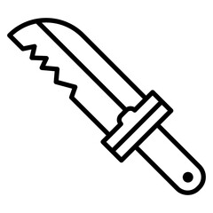 Diving Knife vector icon. Can be used for Vacation and Tourism iconset.
