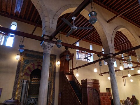Amr Ibn El Aass Mosque in Cairo in Egypt