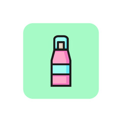 Line icon of hair spray. Hair styling, aerosol, deodorant. Cosmetic products concept. For topics like beauty, hairdressing salon, skincare